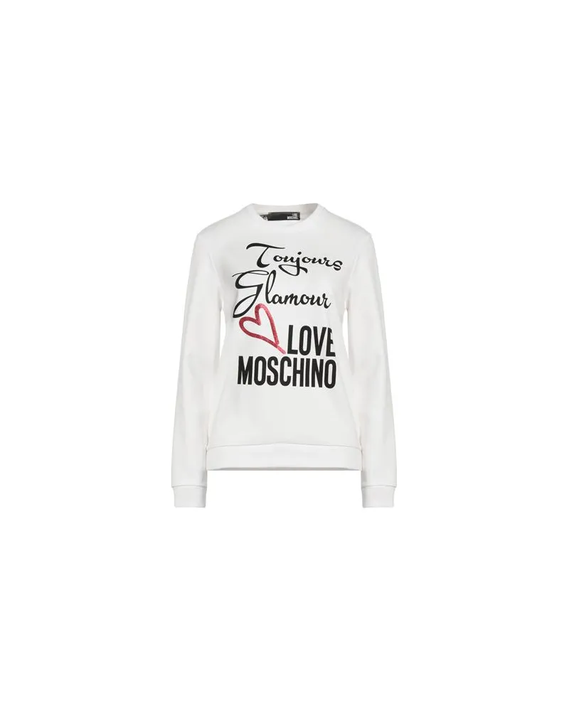 Moschino TOPS - Sweatshirtsauf YOOX.COM Weiß