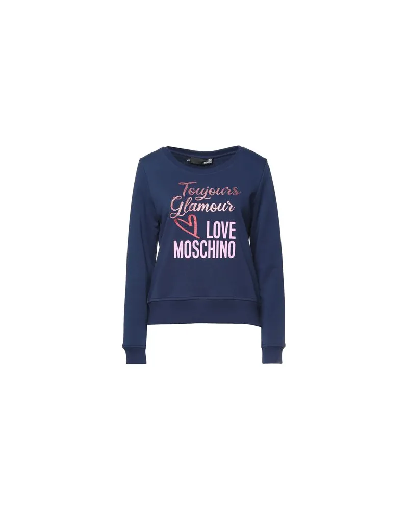 Moschino TOPS - Sweatshirtsauf YOOX.COM Blau
