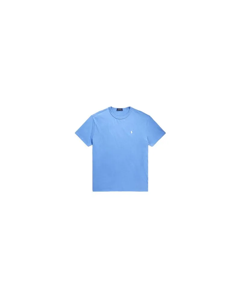 Ralph Lauren CLASSIC FIT JERSEY CREWNECK T-SHIRT  - TOPS - T-shirtsauf YOOX.COM Hellblau