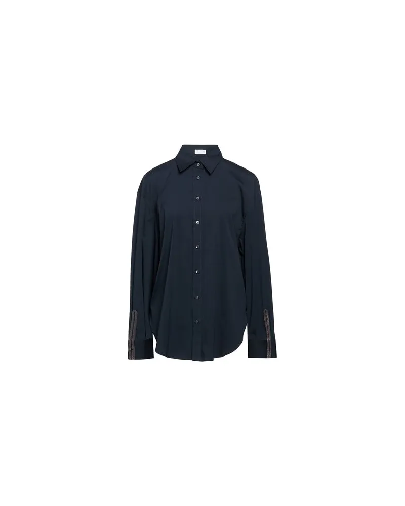 Brunello Cucinelli TOPS - Hemdenauf YOOX.COM Nachtblau