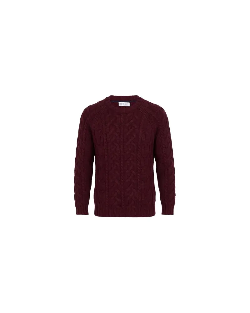 Brunello Cucinelli STRICKWAREN - Pulloverauf YOOX.COM Pflaume