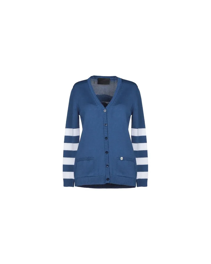 Philipp Plein STRICKWAREN - Strickjackenauf YOOX.COM Blau