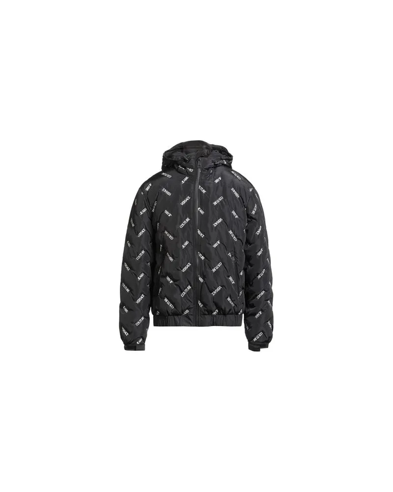 Versace Jeans JACKEN & MÄNTEL - Pufferjacken & Daunenjackenauf YOOX.COM Schwarz