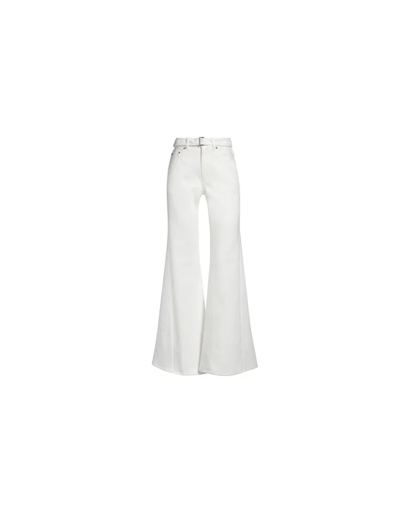 Sacai HOSEN & RÖCKE - Jeanshosenauf YOOX.COM Weiß