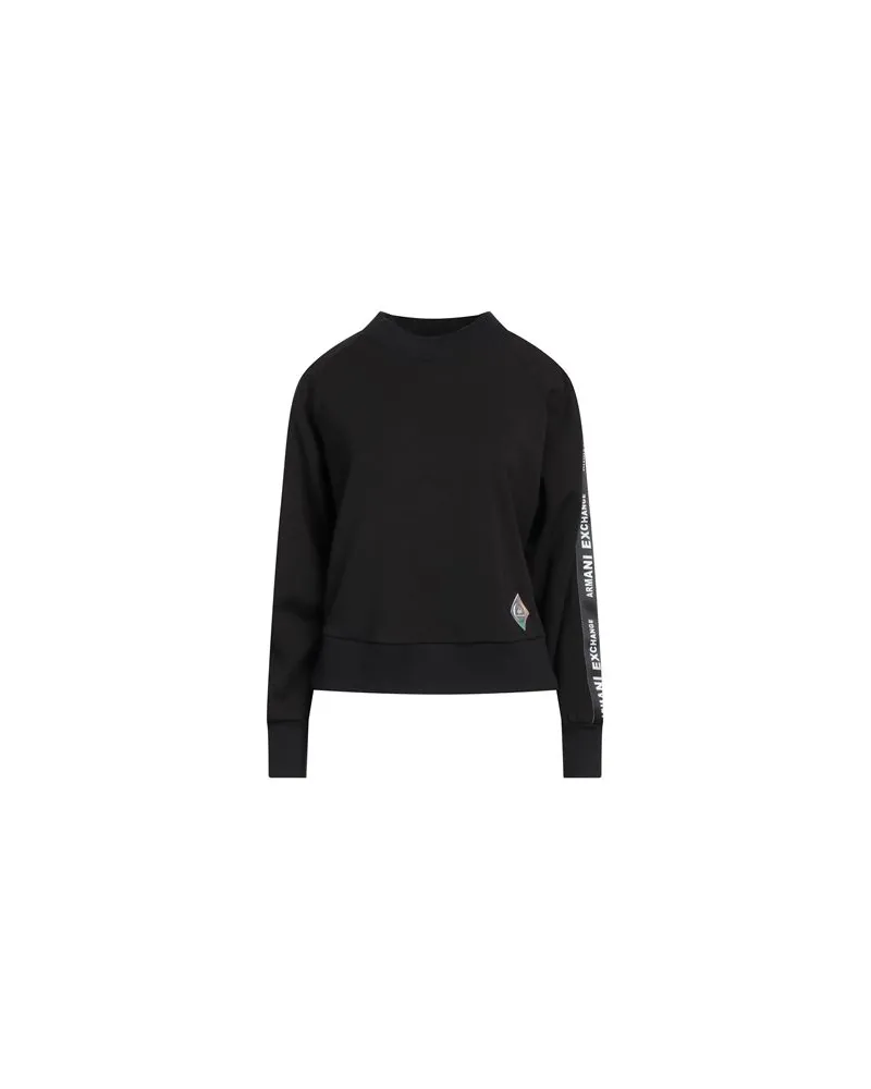 Armani Exchange TOPS - Sweatshirtsauf YOOX.COM Schwarz