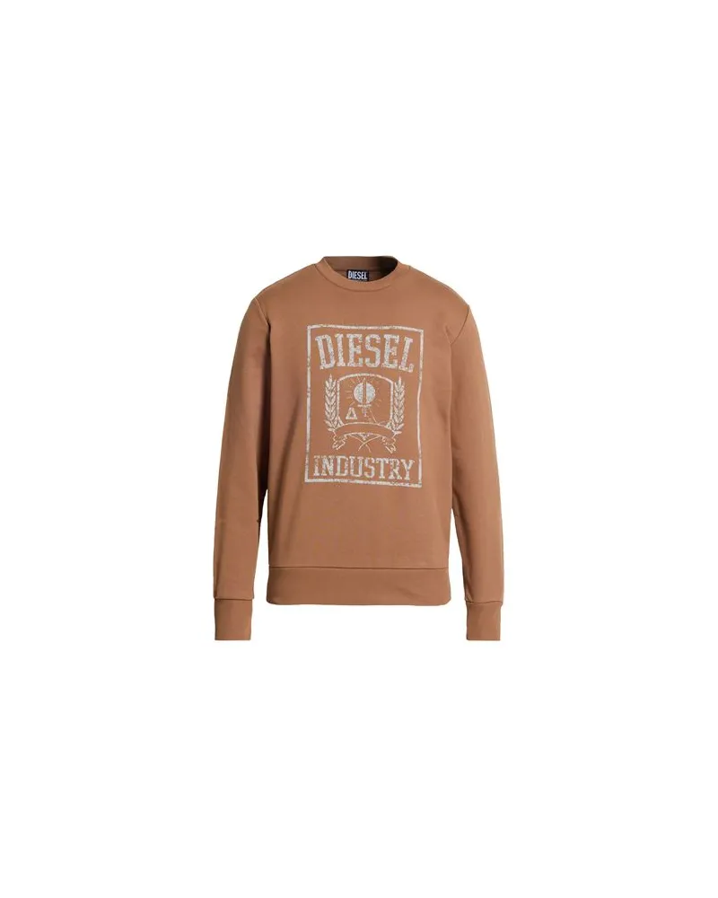Diesel TOPS - Sweatshirtsauf YOOX.COM Braun