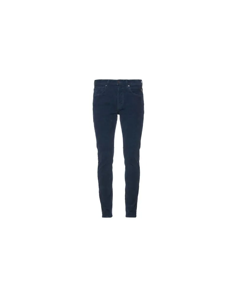 Replay HOSEN & RÖCKE - Hosenauf YOOX.COM Marineblau