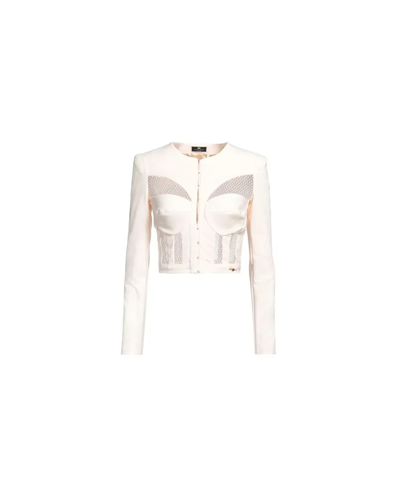 Elisabetta Franchi ANZÜGE und CO-ORDS - Blazersauf YOOX.COM Cremeweiß