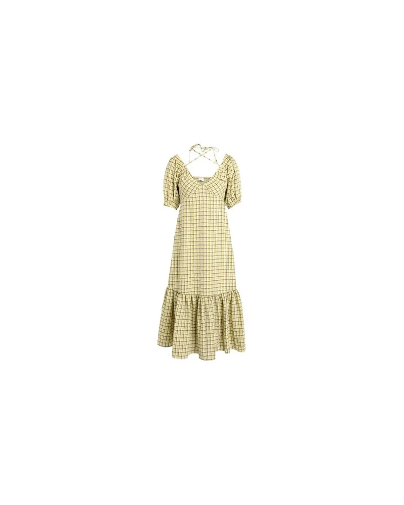 Topshop KLEIDER - Midi-Kleiderauf YOOX.COM Limettengrün