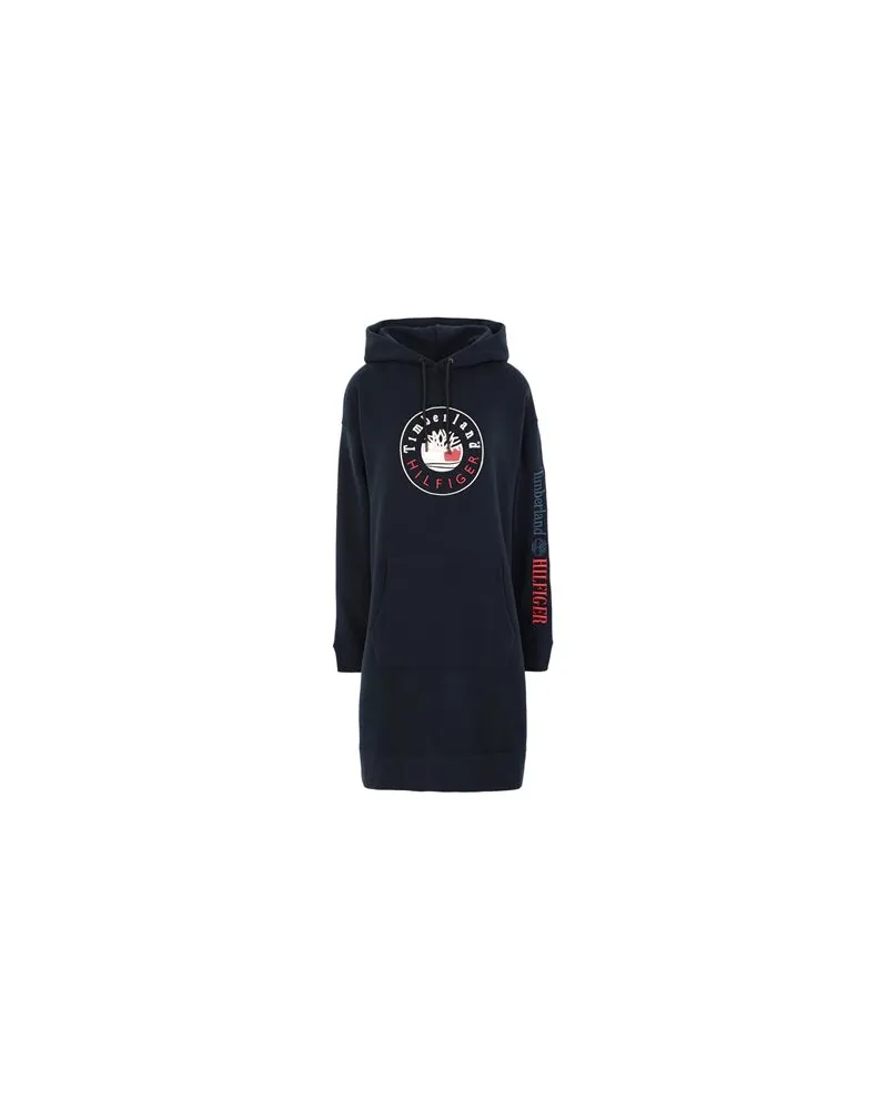 Timberland THXTBL RI LOGO HOODIE DRESS  - KLEIDER - Mini-Kleiderauf YOOX.COM Nachtblau