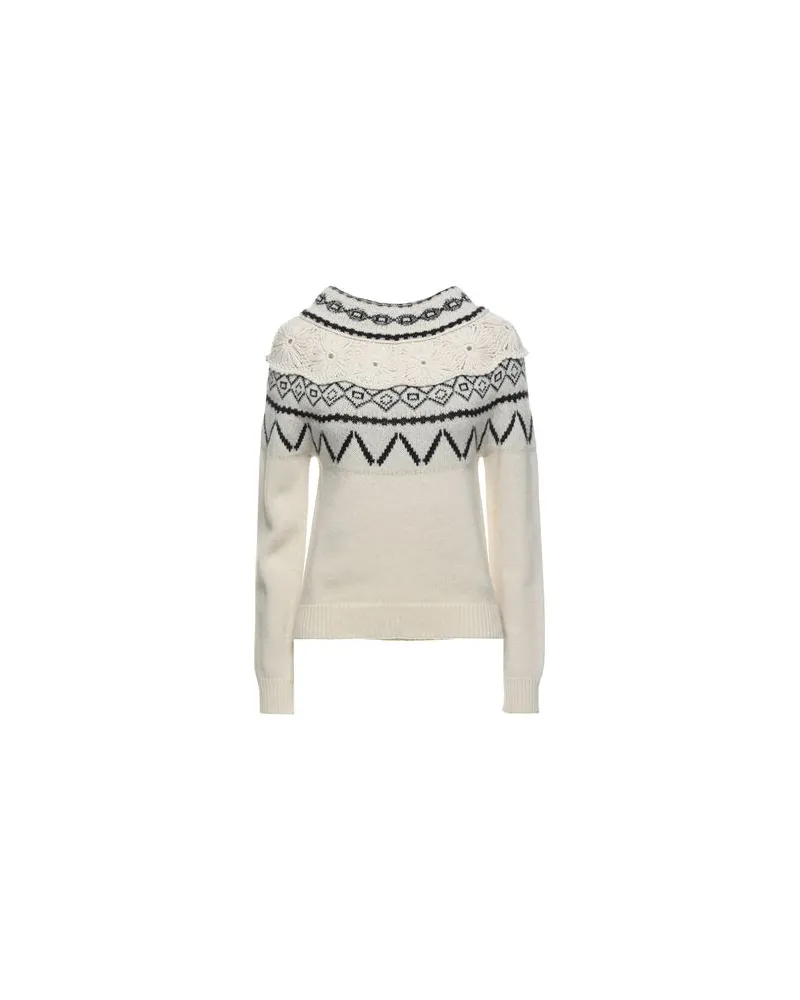Alberta Ferretti STRICKWAREN - Rollkragenpulloverauf YOOX.COM Elfenbein