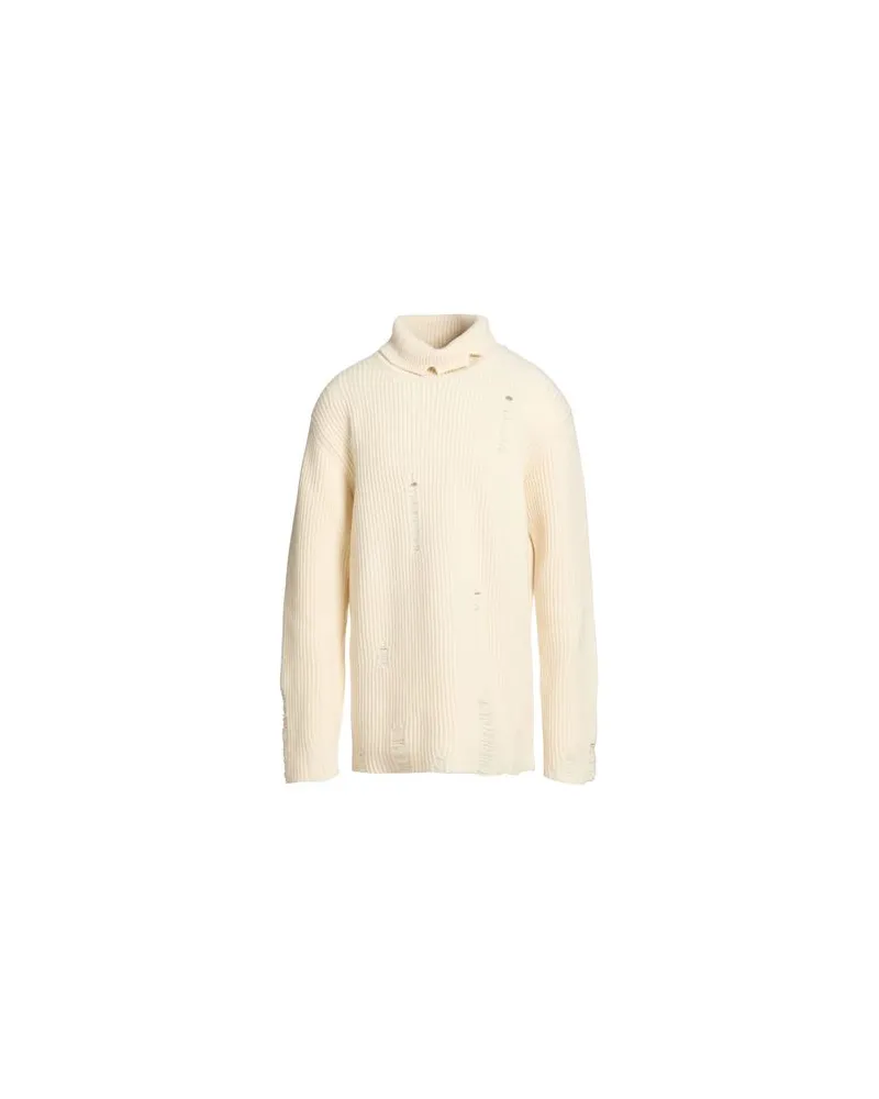 Ann Demeulemeester STRICKWAREN - Rollkragenpulloverauf YOOX.COM Cremeweiß