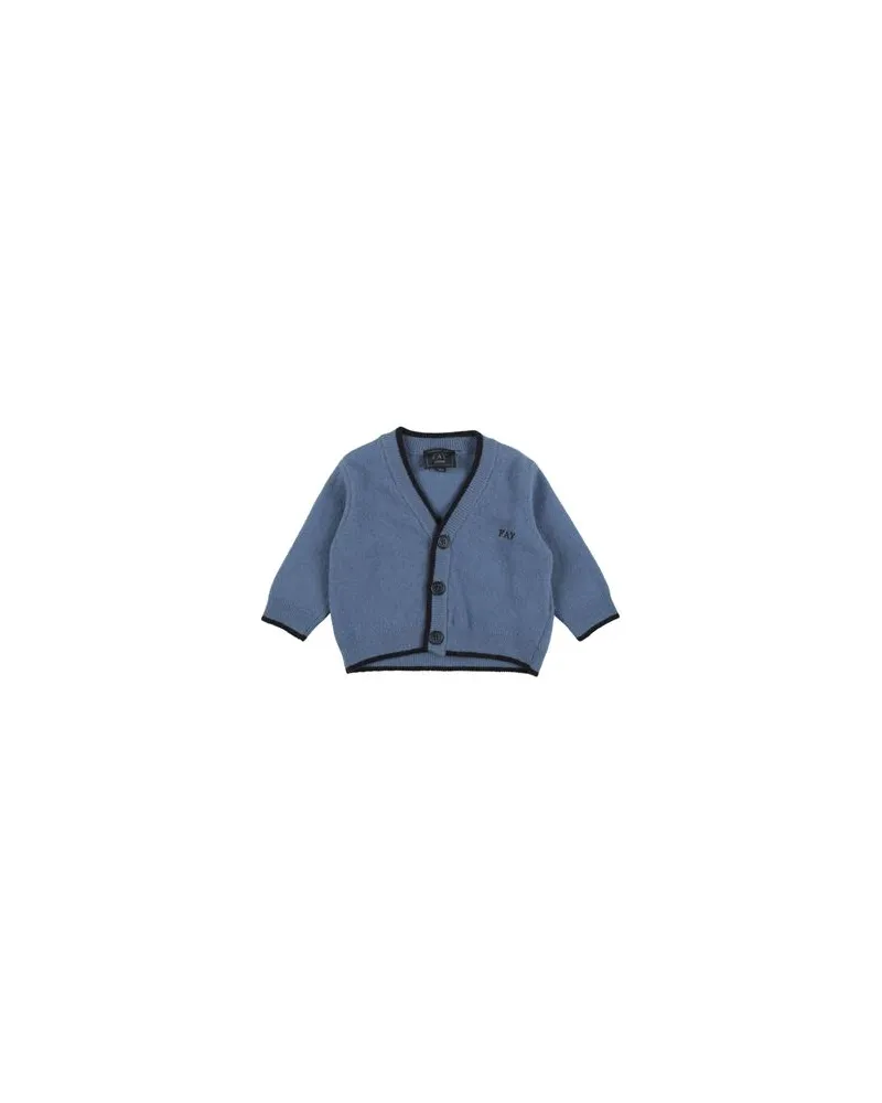 Fay STRICKWAREN - Strickjackenauf YOOX.COM Taubenblau
