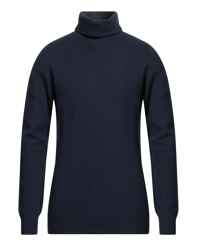 Macchia J Rollkragenpullover Marineblau