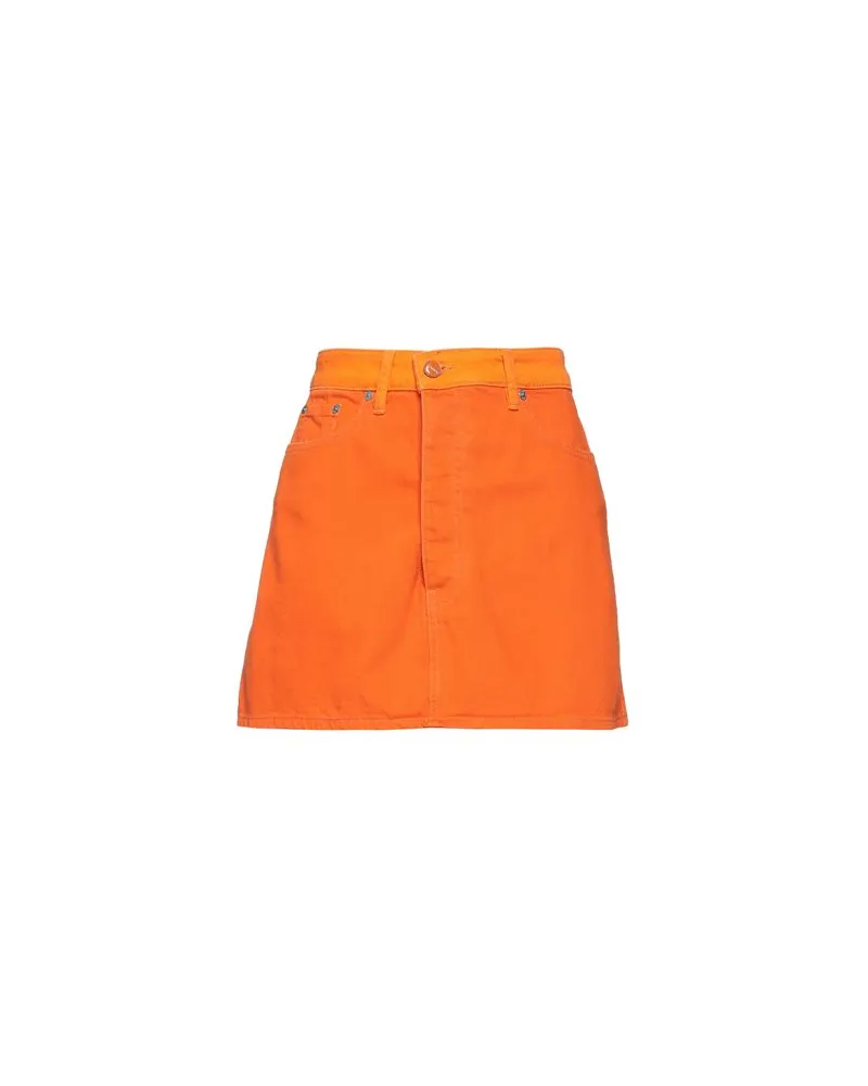 Ganni HOSEN & RÖCKE - Jeansröckeauf YOOX.COM Orange