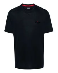 Kiton T-shirts Marineblau