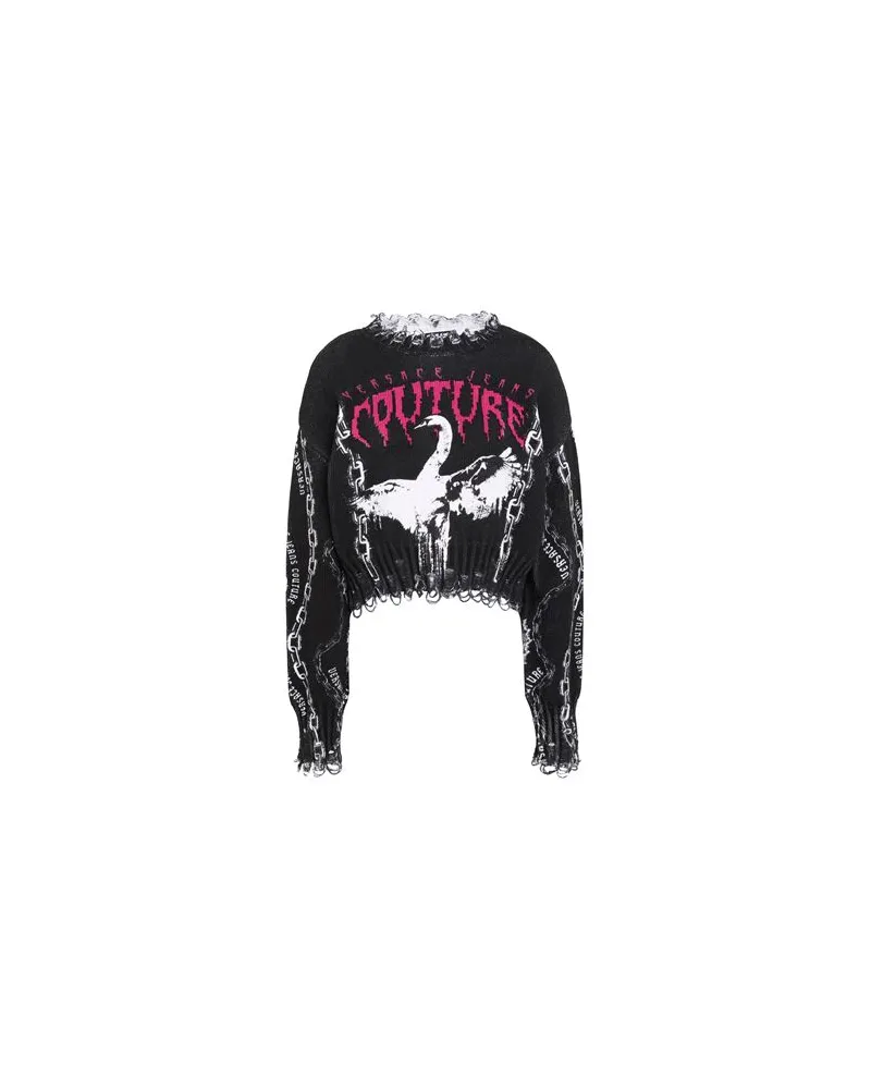 Versace Jeans STRICKWAREN - Pulloverauf YOOX.COM Schwarz