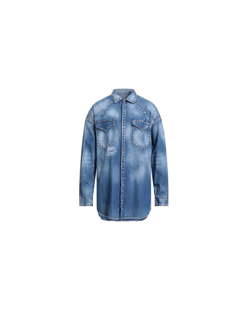Dsquared2 TOPS - Jeanshemdenauf YOOX.COM Blau