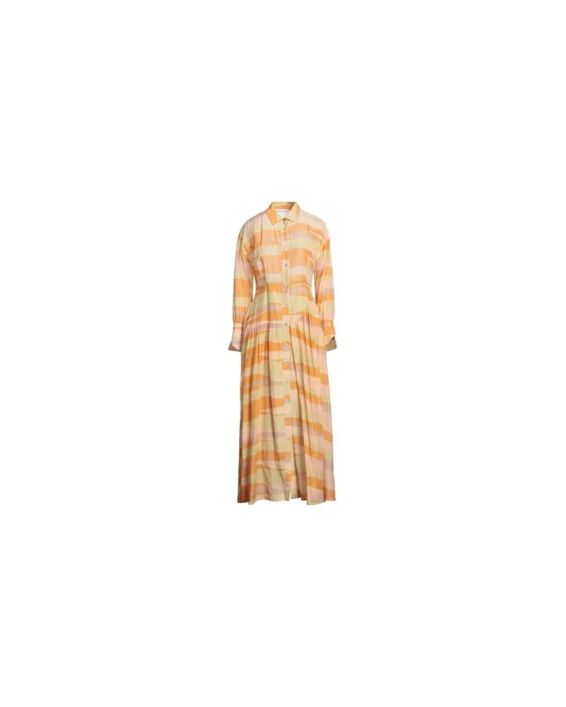 Skills & Genes KLEIDER - Maxi-Kleiderauf YOOX.COM Orange