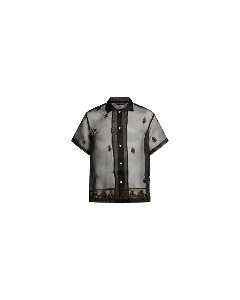 BODE TOPS - Hemdenauf YOOX.COM Schwarz