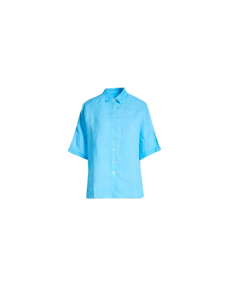 120% Lino TOPS - Hemdenauf YOOX.COM Azurblau