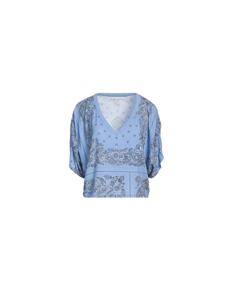 Majestic TOPS - T-shirtsauf YOOX.COM Himmelblau