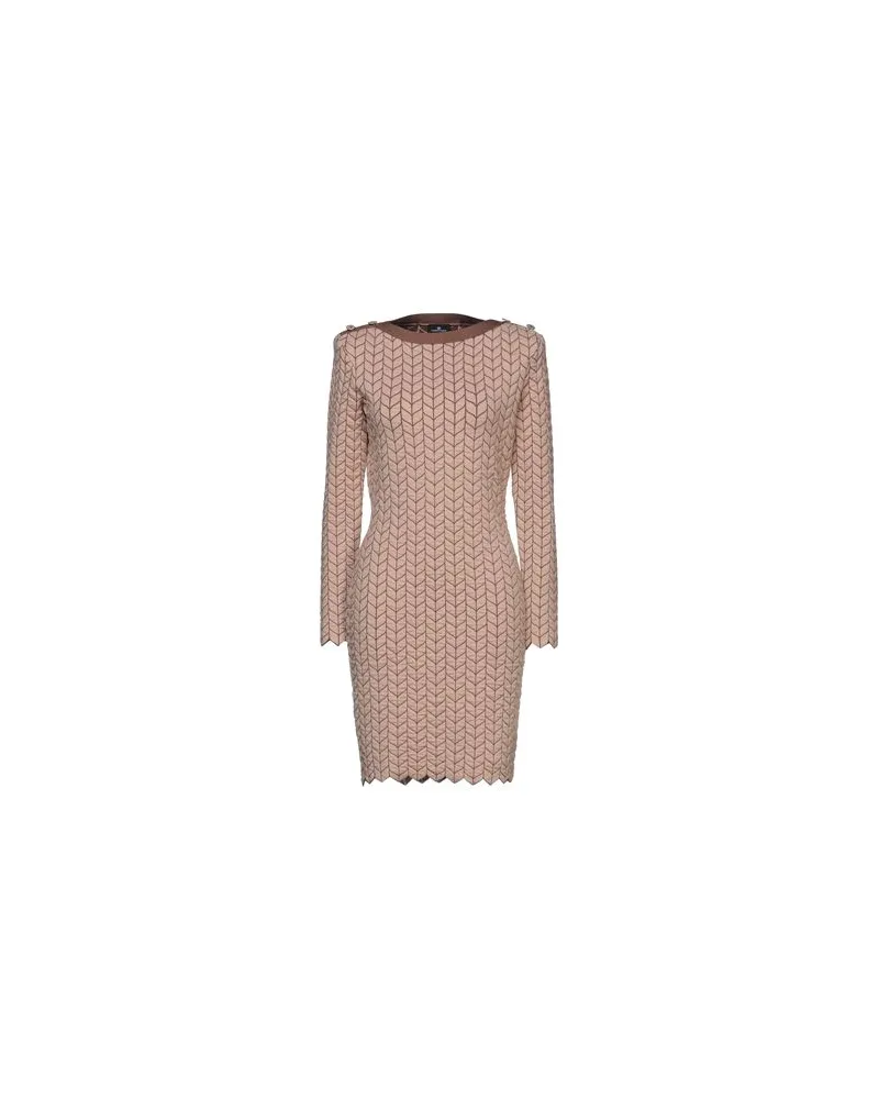 Elisabetta Franchi KLEIDER - Mini-Kleiderauf YOOX.COM Beige