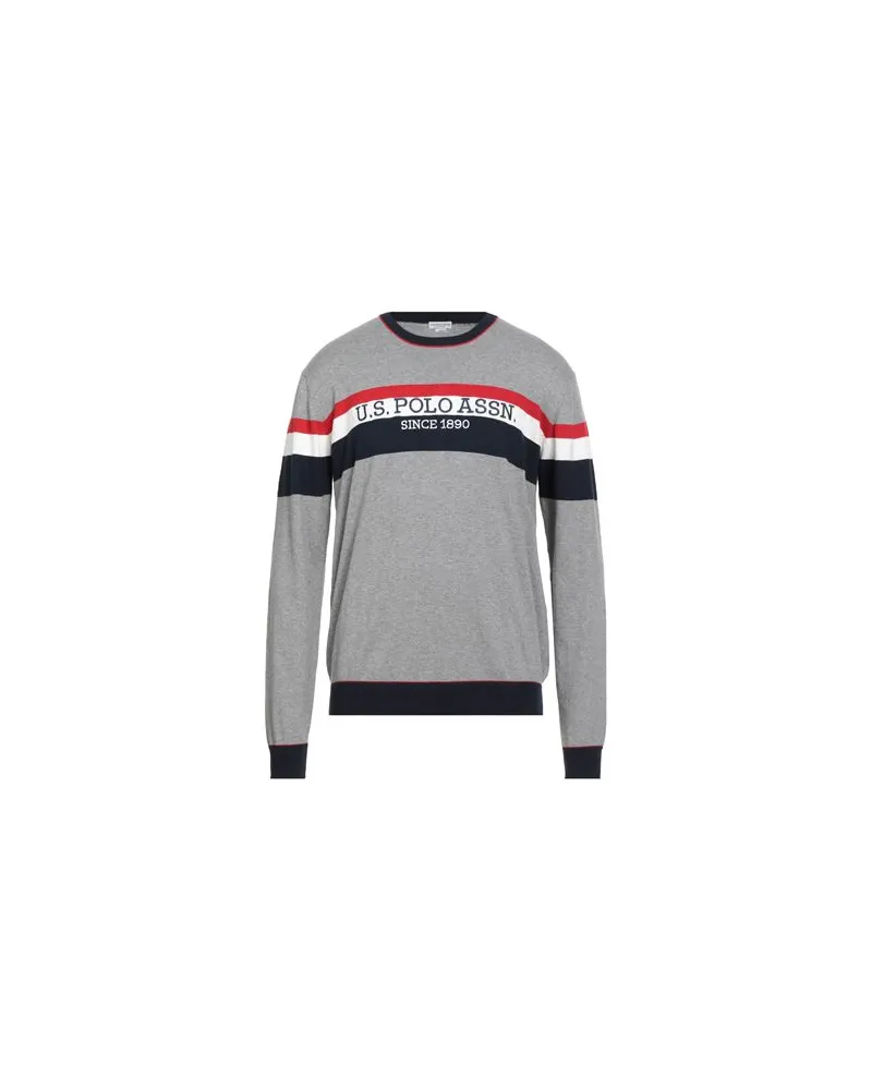 U.S. Polo Assn.  STRICKWAREN - Pulloverauf YOOX.COM Hellgrau