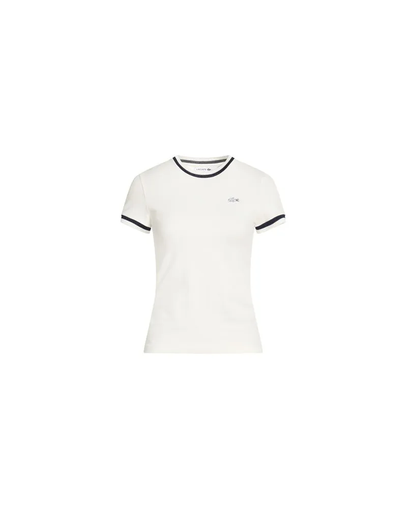 Lacoste TOPS - T-shirtsauf YOOX.COM Weiß