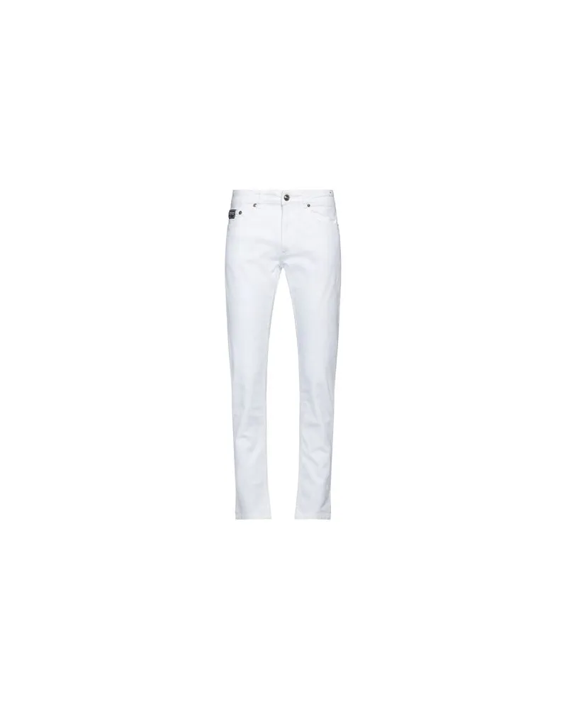 Versace Jeans HOSEN & RÖCKE - Jeanshosenauf YOOX.COM Weiß