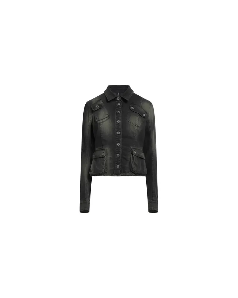 Masnada JACKEN & MÄNTEL - Jeansjacken/Mäntelauf YOOX.COM Dunkelgrün