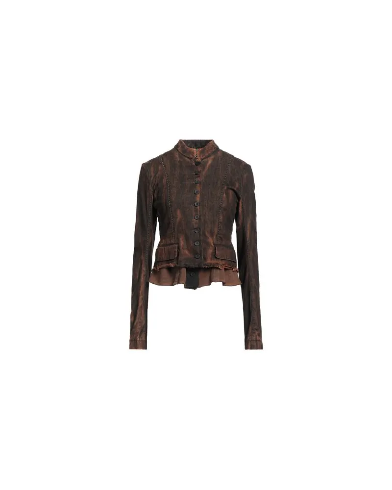 Masnada JACKEN & MÄNTEL - Jeansjacken/Mäntelauf YOOX.COM Braun