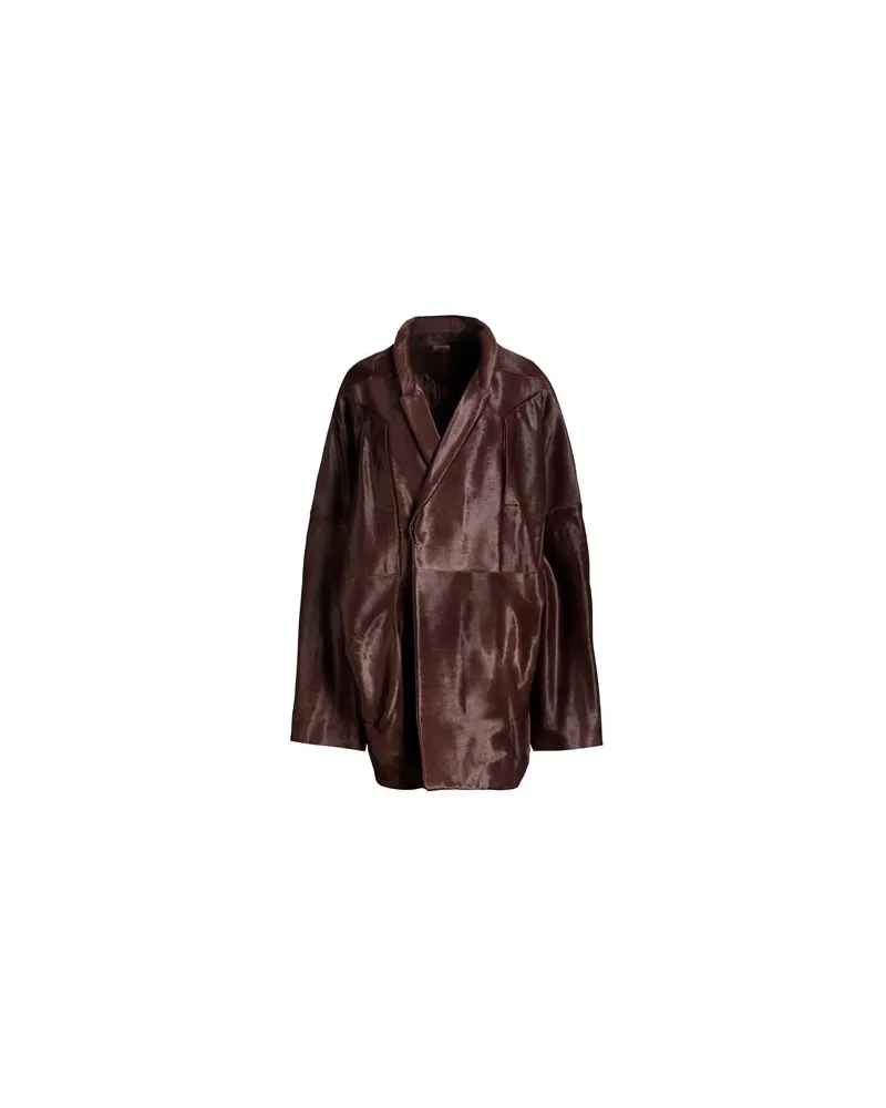 Rick Owens JACKEN & MÄNTEL - Mäntelauf YOOX.COM Schokobraun