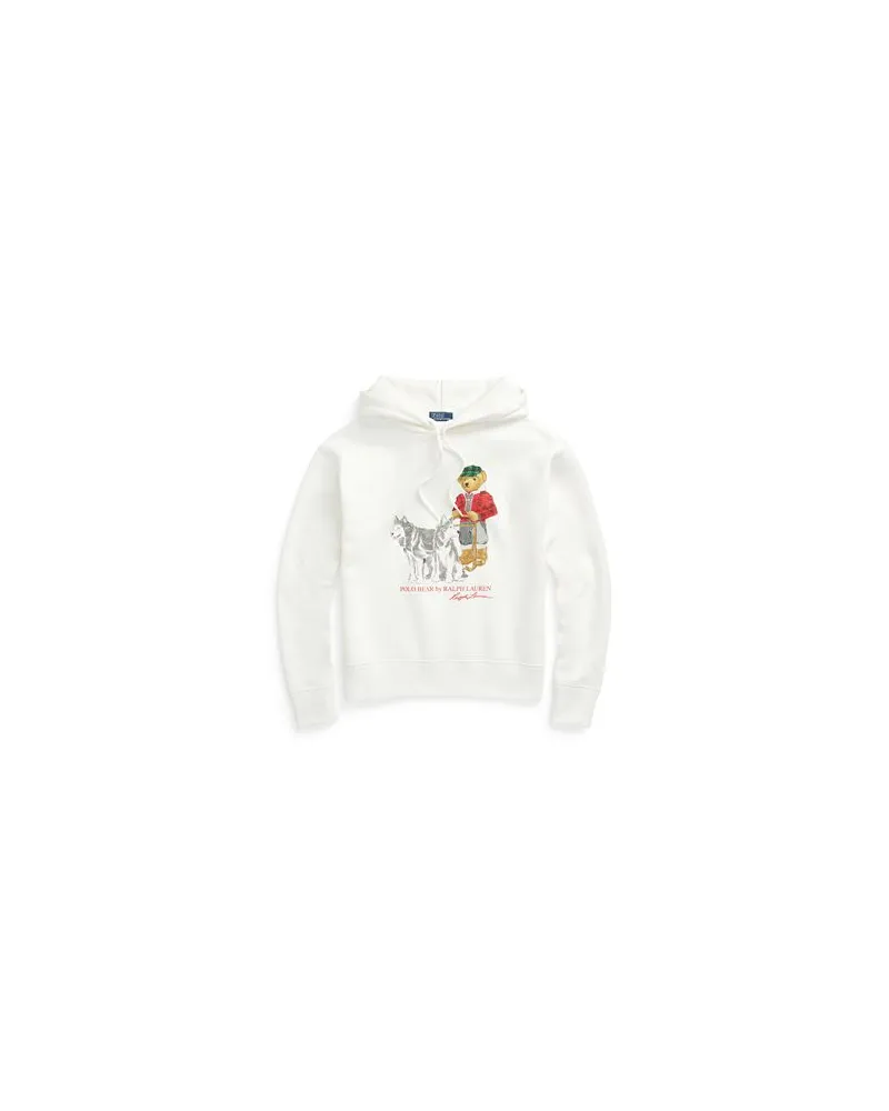 Ralph Lauren POLO BEAR FLEECE HOODIE   - TOPS - Sweatshirtsauf YOOX.COM Weiß