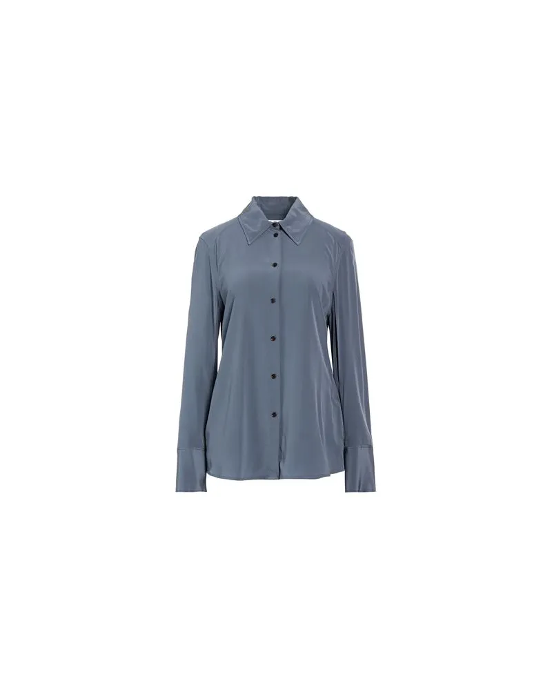 Victoria Beckham TOPS - Hemdenauf YOOX.COM Taubenblau