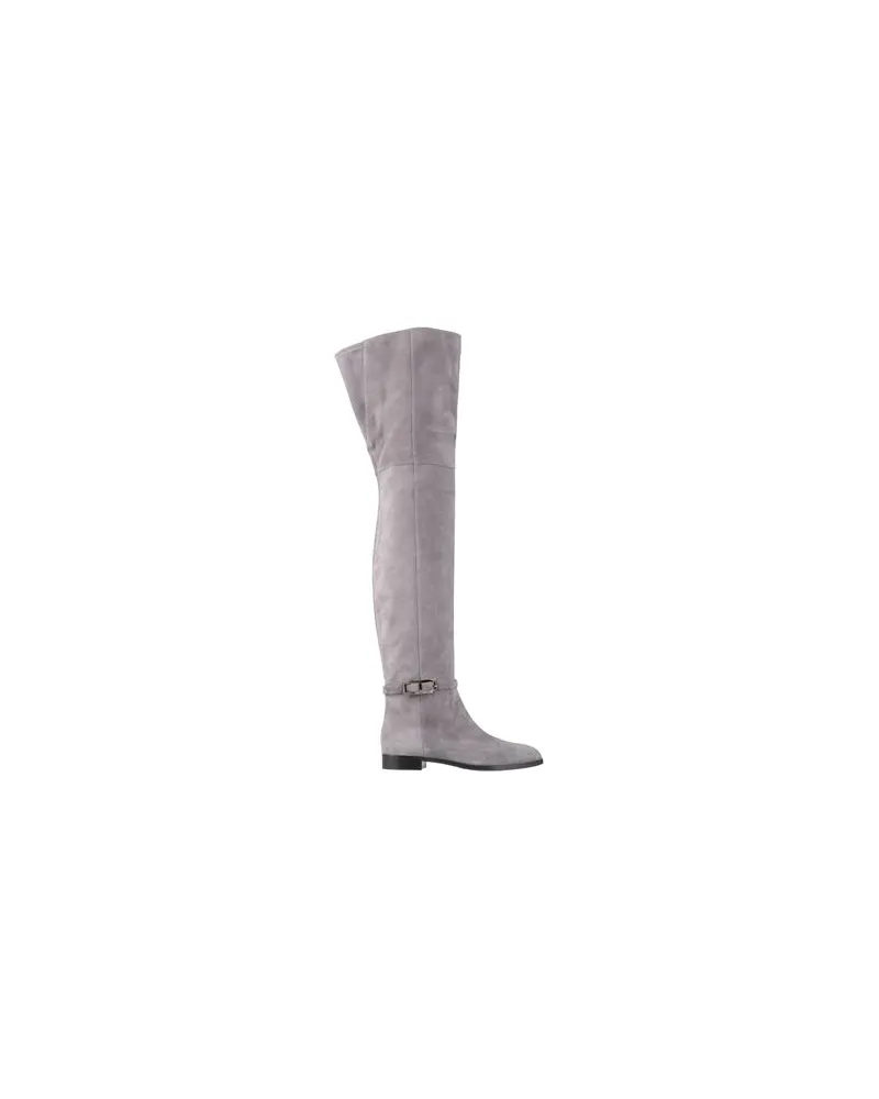Sergio Rossi SCHUHE - Stiefelauf YOOX.COM Grau