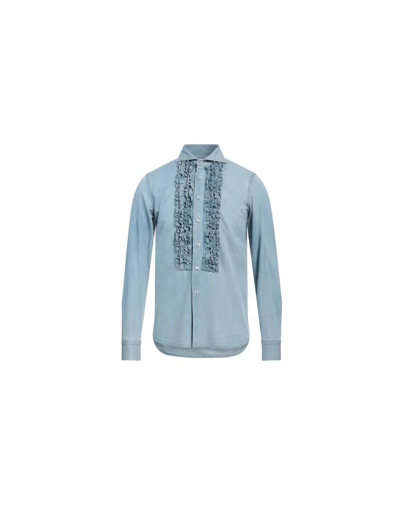 Tagliatore TOPS - Jeanshemdenauf YOOX.COM Blau