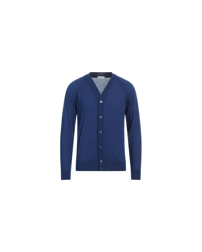 Paolo Pecora Milano STRICKWAREN - Strickjackenauf YOOX.COM Blau