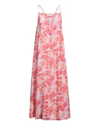 120% Lino Maxi-Kleid Rot