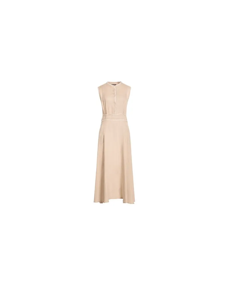 Icona By Kaos KLEIDER - Maxi-Kleiderauf YOOX.COM Beige