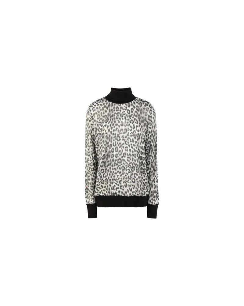Michael Kors CHEETAH TNK LS SWTR   - STRICKWAREN - Rollkragenpulloverauf YOOX.COM Schwarz