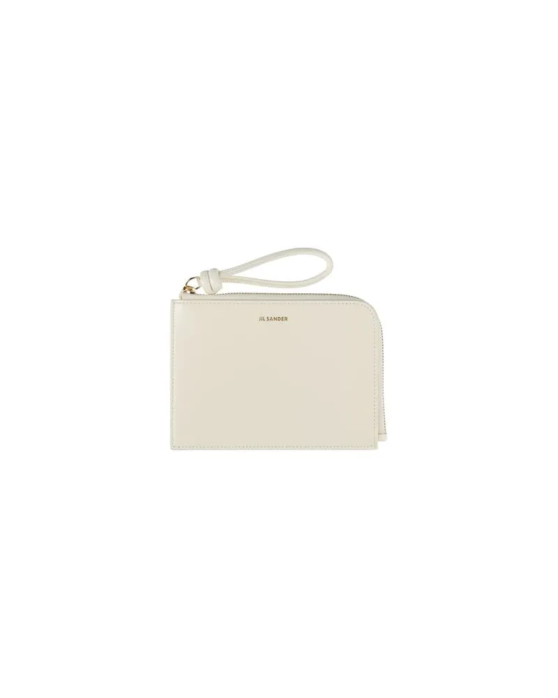 Jil Sander Kleinlederwaren - Portemonnaiesauf YOOX.COM Elfenbein