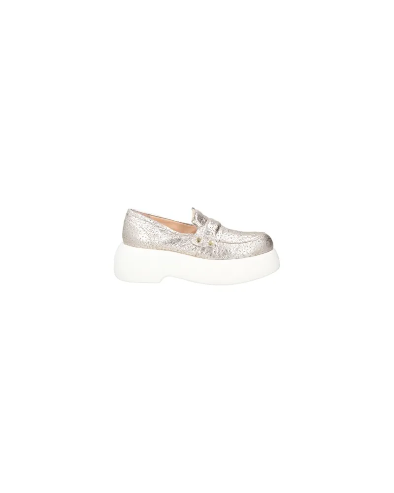 Attilio Giusti Leombruni SCHUHE - Mokassinsauf YOOX.COM Platin