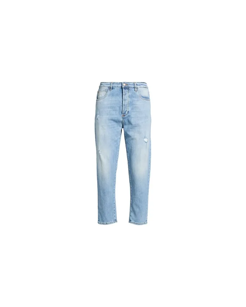 OFFICINA 36 HOSEN & RÖCKE - Jeanshosenauf YOOX.COM Blau