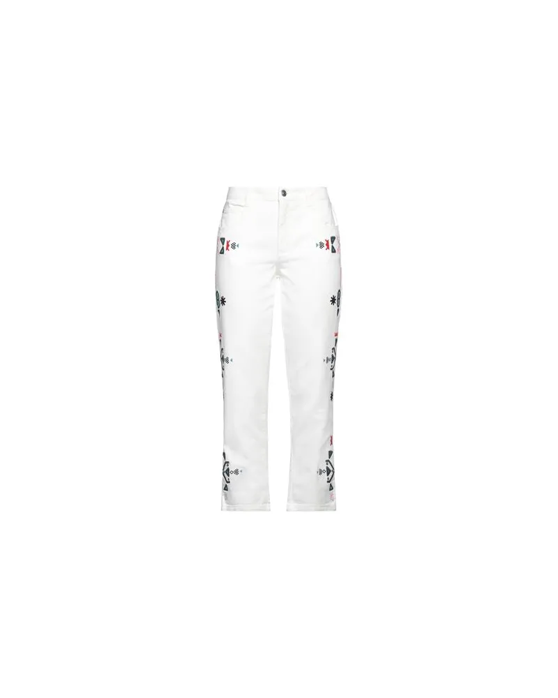 Ermanno Scervino HOSEN & RÖCKE - Jeanshosenauf YOOX.COM Weiß