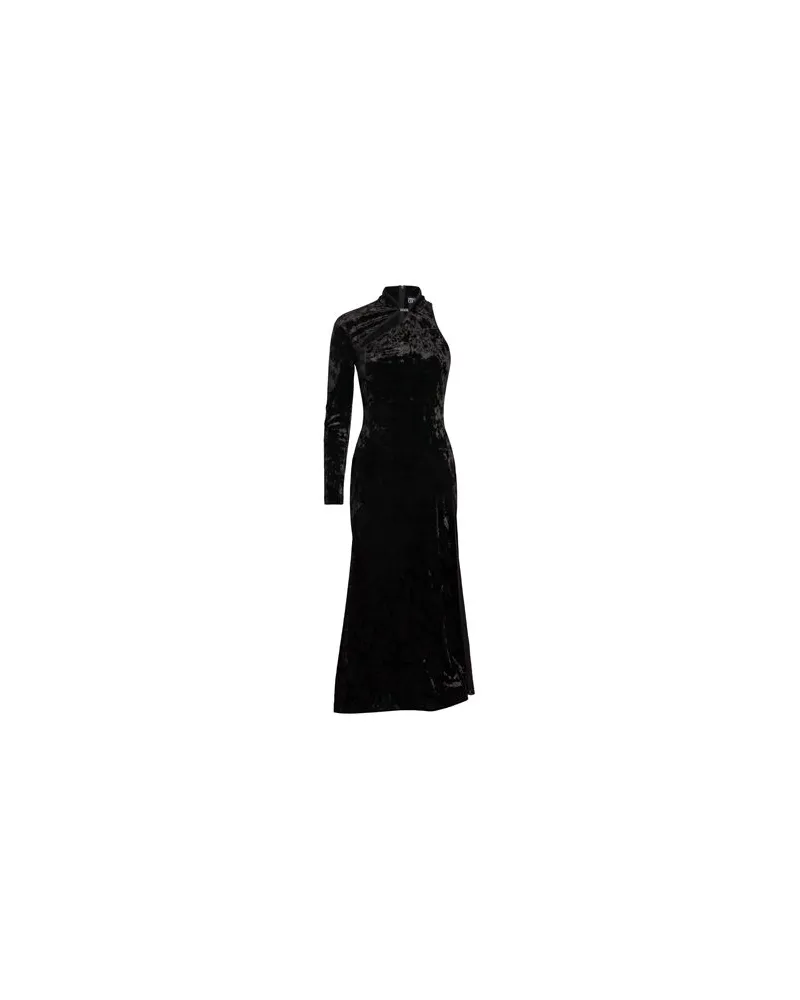 Versace Jeans KLEIDER - Maxi-Kleiderauf YOOX.COM Schwarz