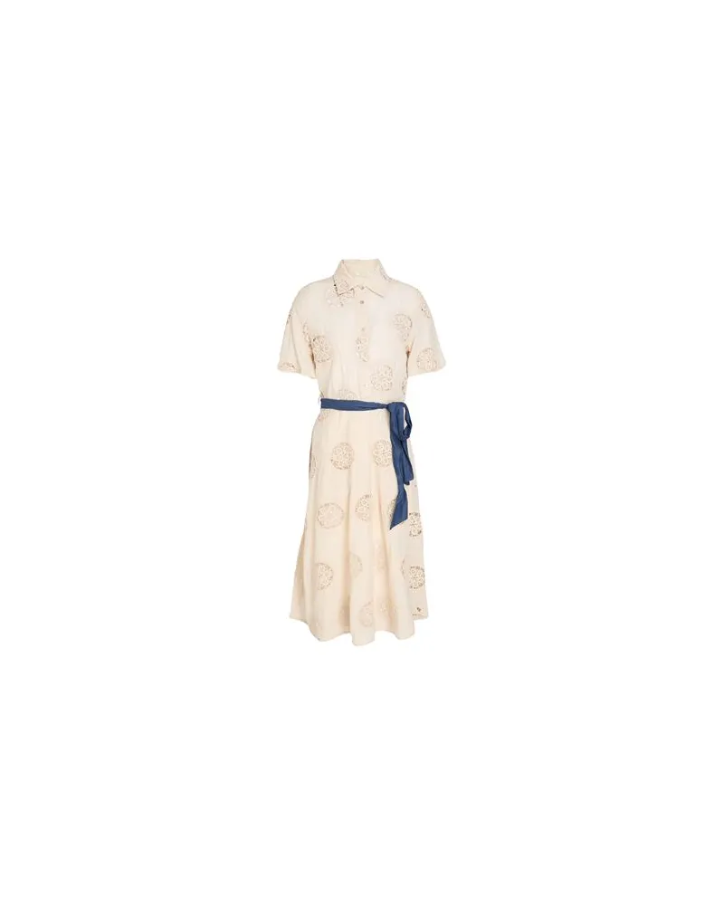YES ZEE by Essenza KLEIDER - Midi-Kleiderauf YOOX.COM Beige