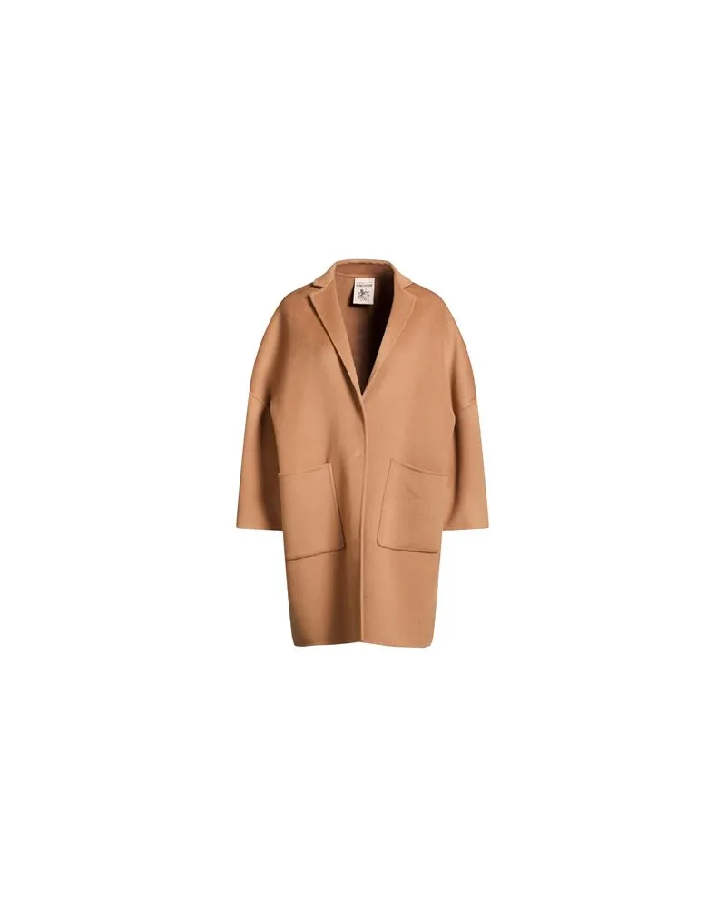 Semicouture JACKEN & MÄNTEL - Mäntelauf YOOX.COM Hellbraun