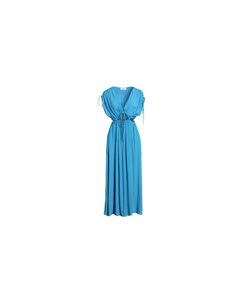MEIMEIJ KLEIDER - Maxi-Kleiderauf YOOX.COM Azurblau