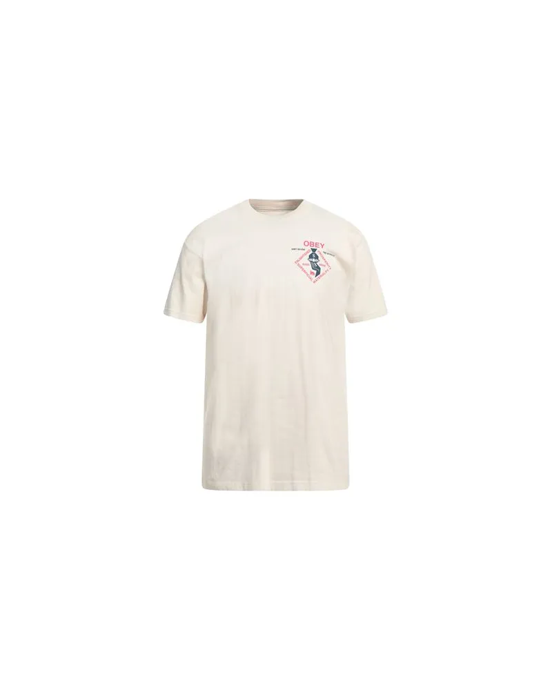 Obey TOPS - T-shirtsauf YOOX.COM Cremeweiß